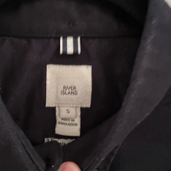 River Island Navy Button Down - Picture 2 of 2
